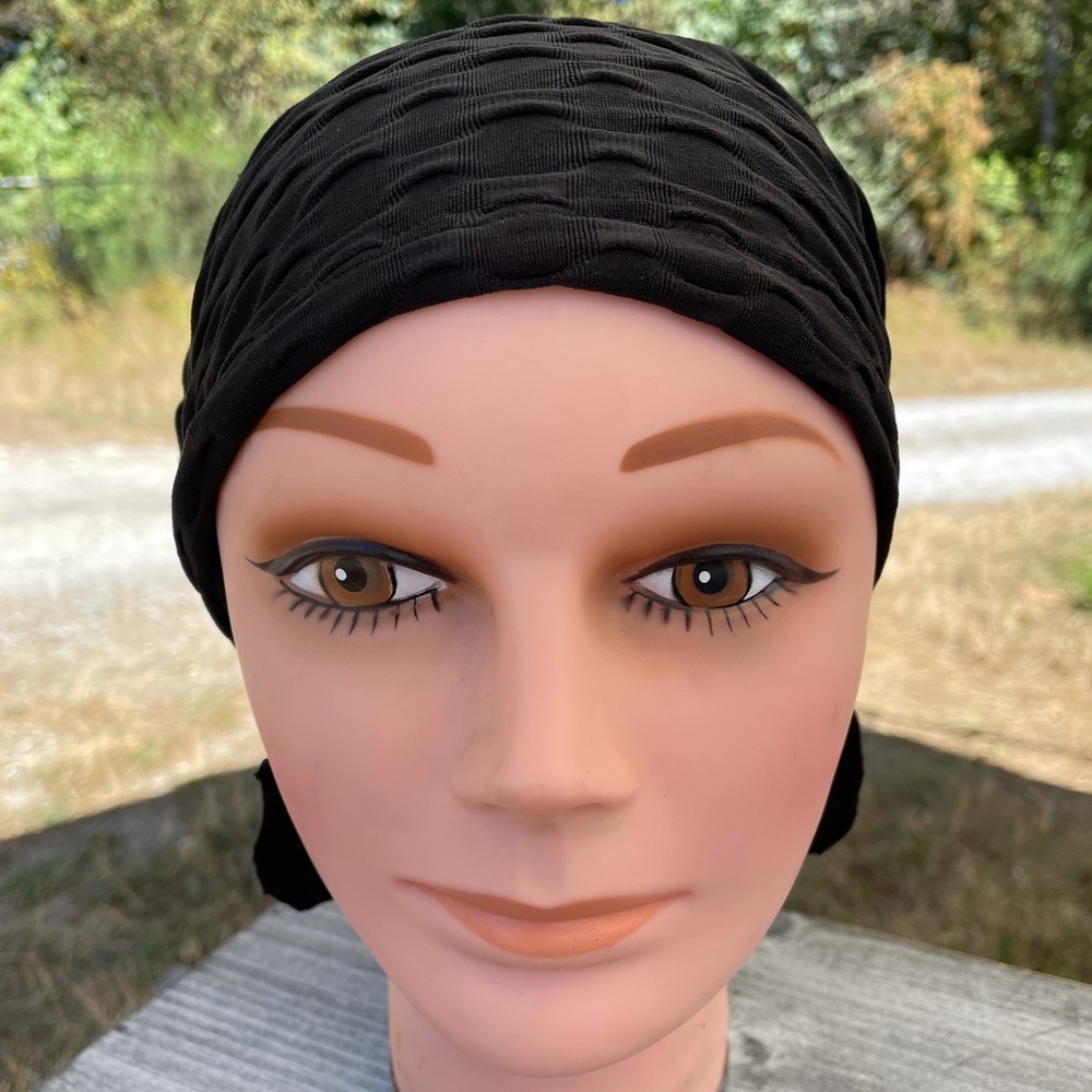 Black Chemo Beanies cancer and alopecia cap beanie New